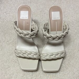 Dolce Vita Women's Ivory Braided Heels